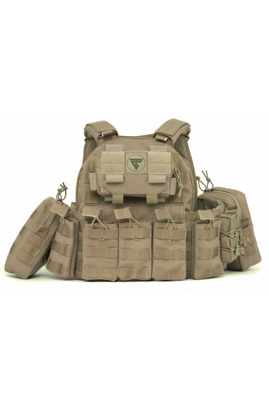 TAM TAKIM AÇIK CEP BALİSTİK PLAKA TAŞIYICI YELEK 5.56mm  SF0202-CAYOTE